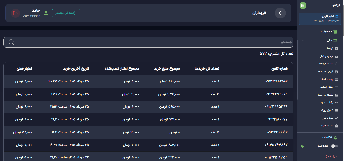 مدیریت مشتریان